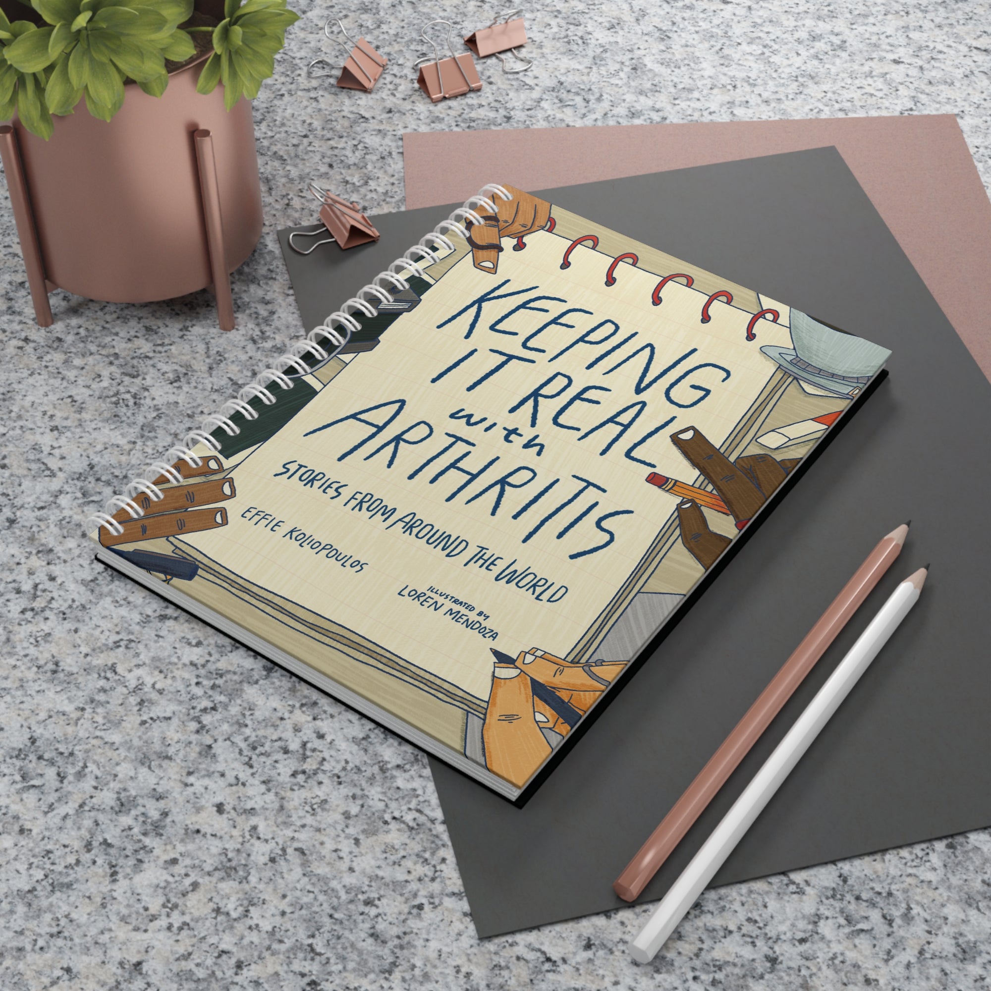 Keeping it Real with Arthritis Spiral Notebook