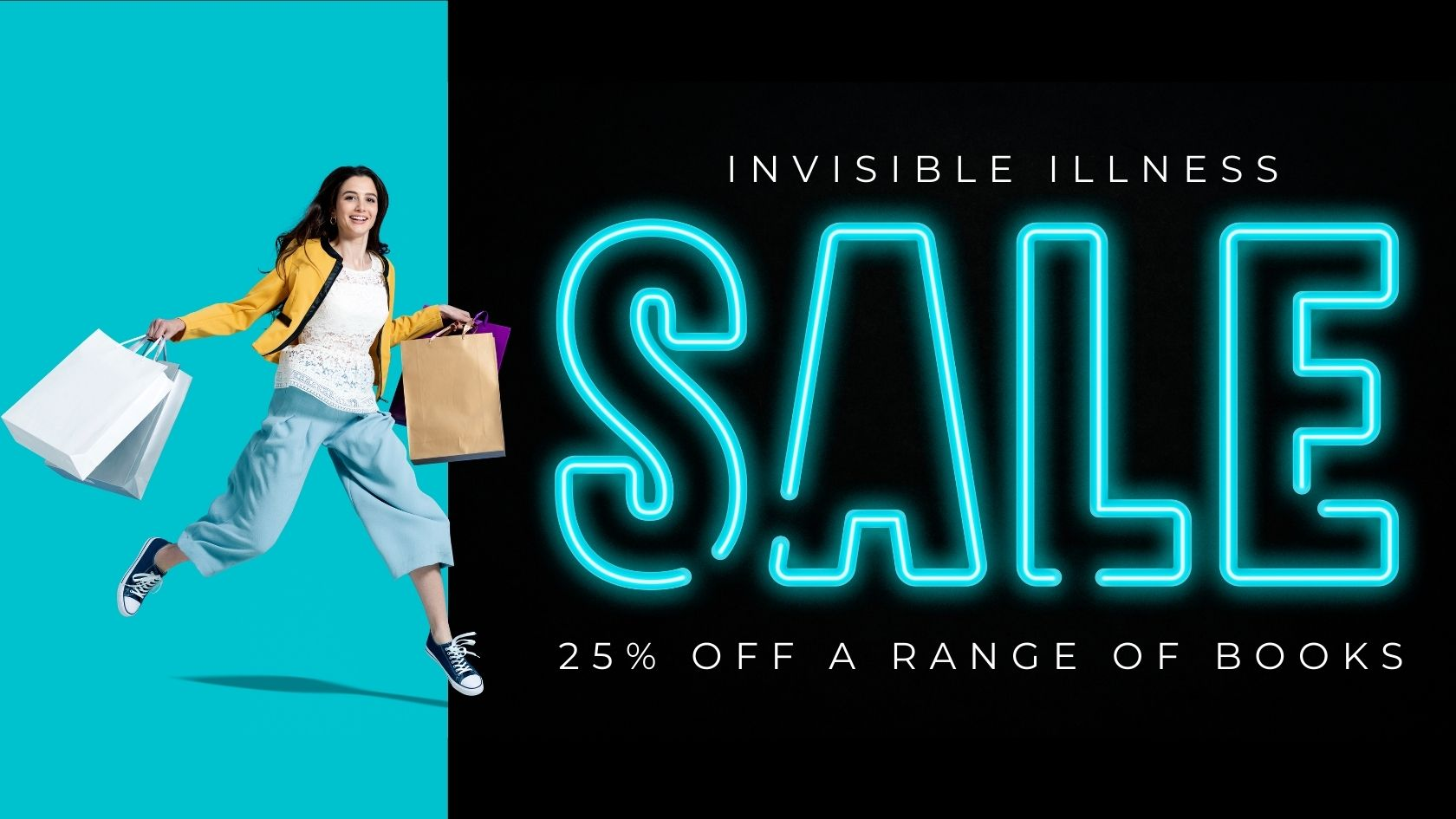Enjoy 25% off a range of books for our invisible illness sale!