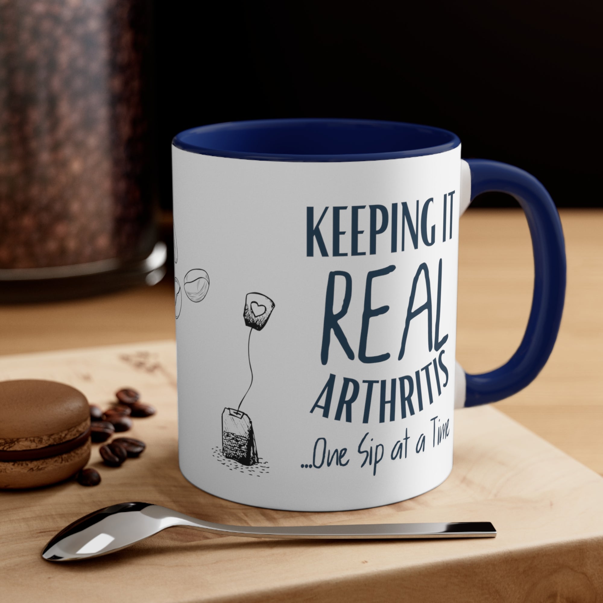 "One Sip at a Time" Arthritis 11 oz. Two-Tone Mug