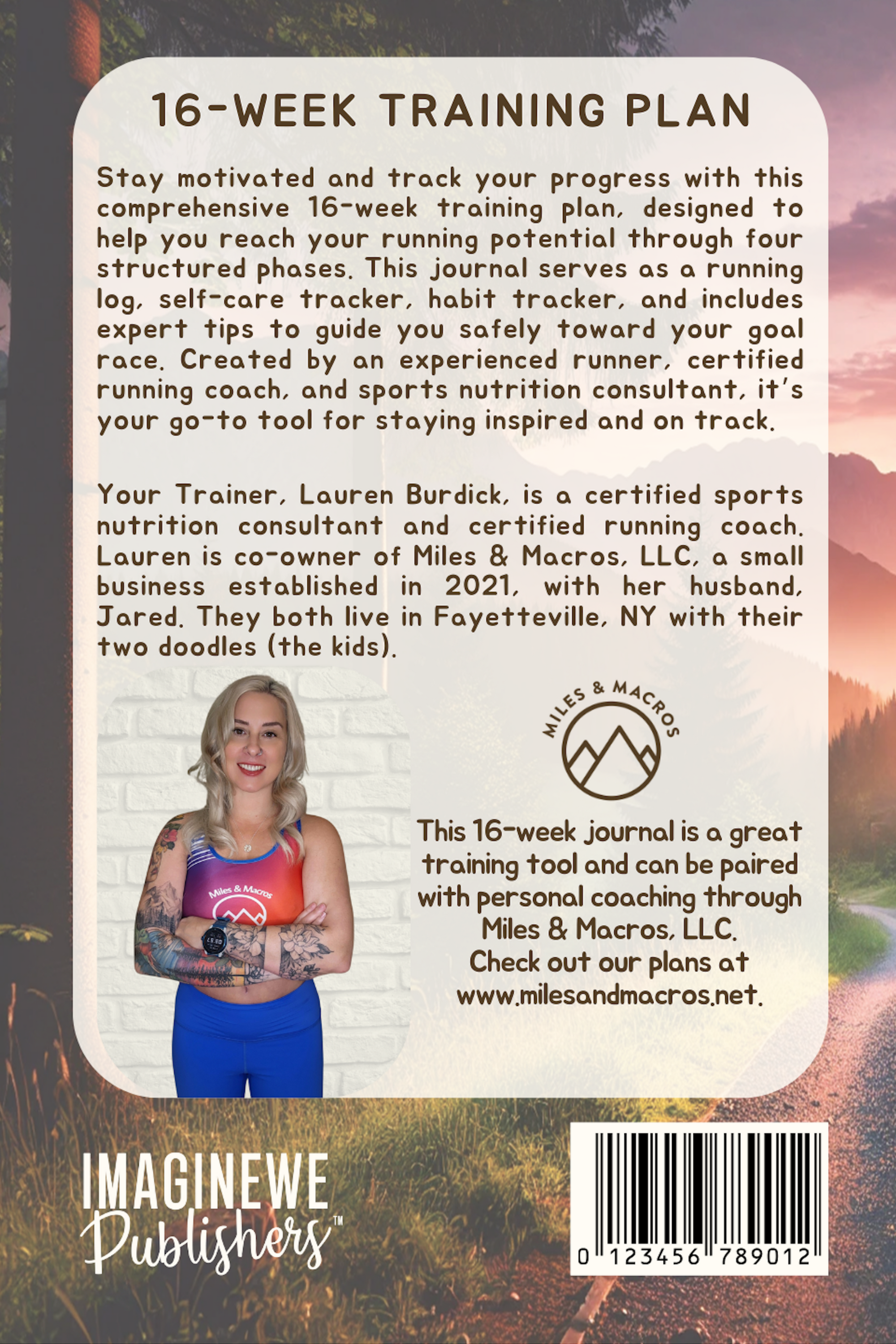 Train. Nourish. Recover. Running Journal