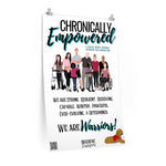Chronically Empowered Wall Poster (White) - ImagineWe Publishers