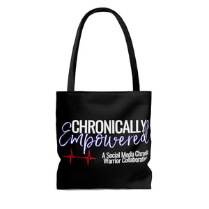 Chronically Empowered Tote Bag Black/Blue - ImagineWe Publishers
