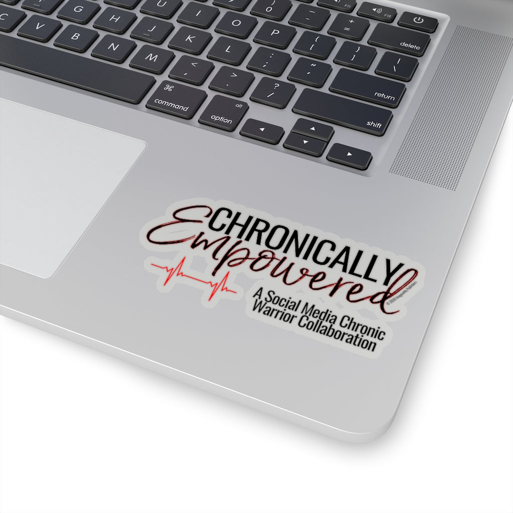 Black/Red Chronically Empowered Sticker - ImagineWe Publishers