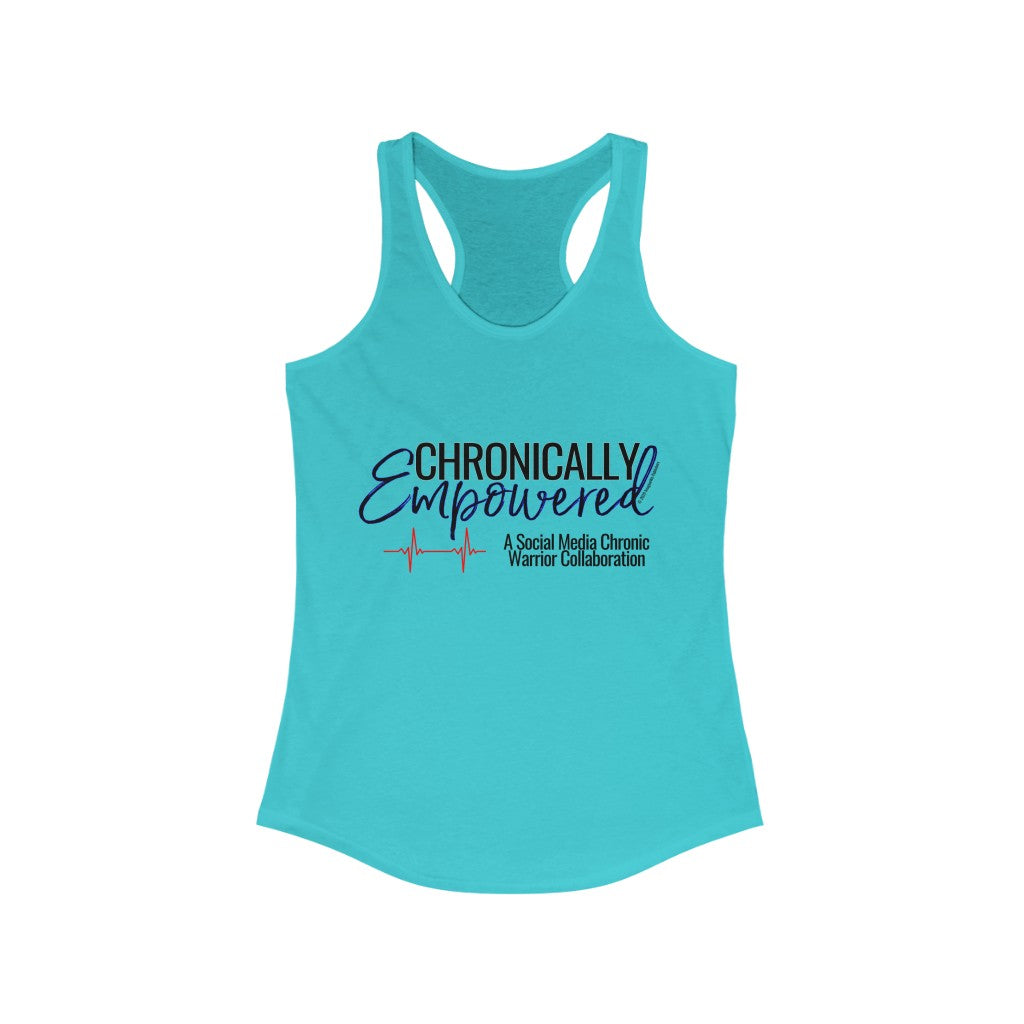 Chronically Empowered Tank Top (Blue Outline) - ImagineWe Publishers