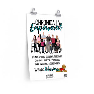 Chronically Empowered Wall Poster (White) - ImagineWe Publishers