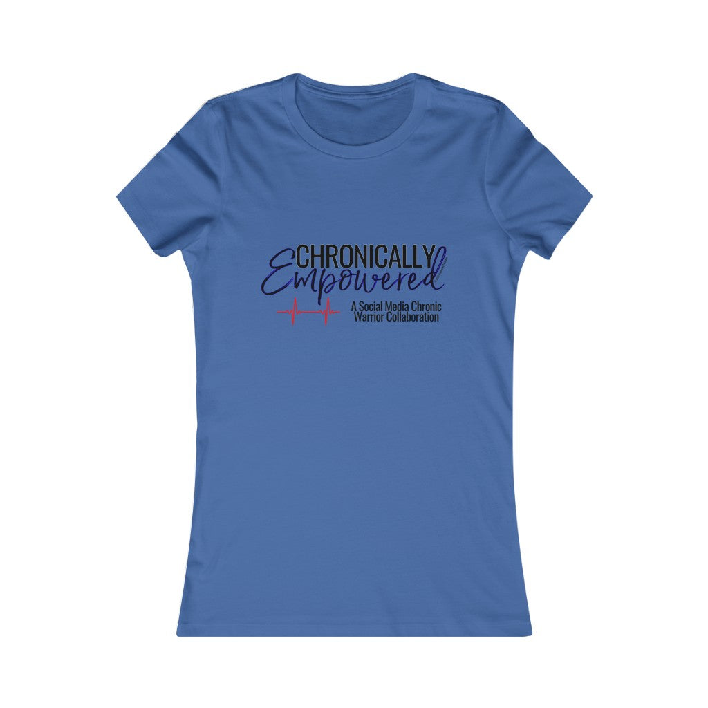 Chronically Empowered Fitted T-shirt (Blue Outline) - ImagineWe Publishers