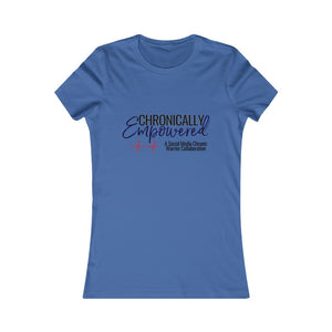 Chronically Empowered Fitted T-shirt (Blue Outline) - ImagineWe Publishers