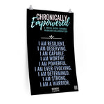 Chronically Empowered Wall Poster (White) - ImagineWe Publishers