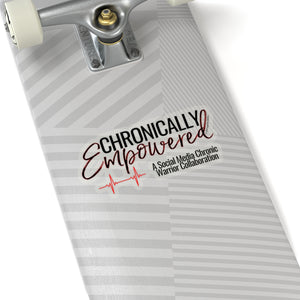 Black/Red Chronically Empowered Sticker - ImagineWe Publishers