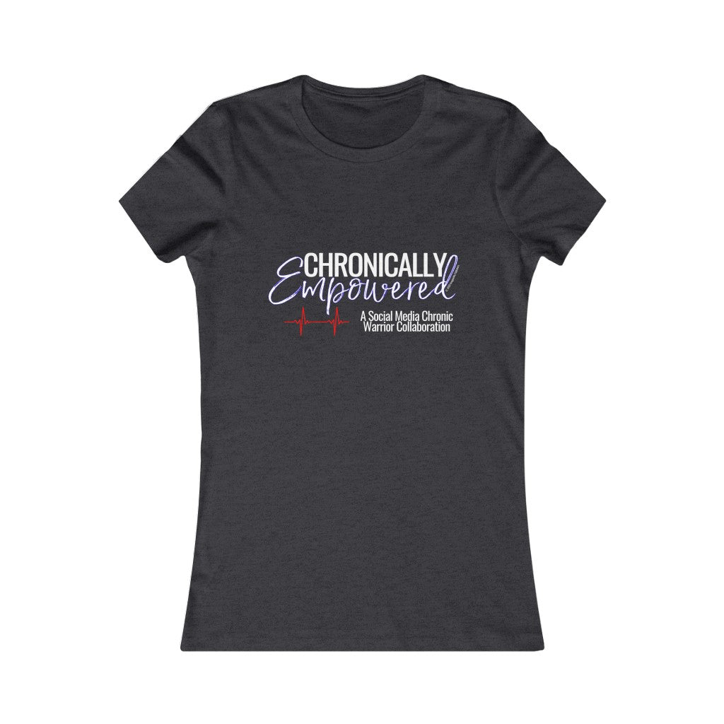 Chronically Empowered Fitted T-shirt (Blue Outline) - ImagineWe Publishers