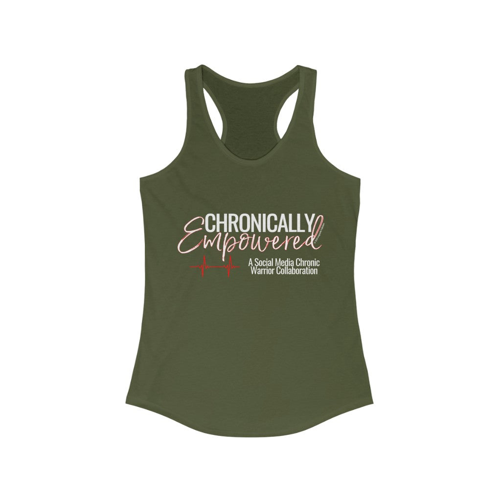 Chronically Empowered Tank Top (Red Outline) - ImagineWe Publishers