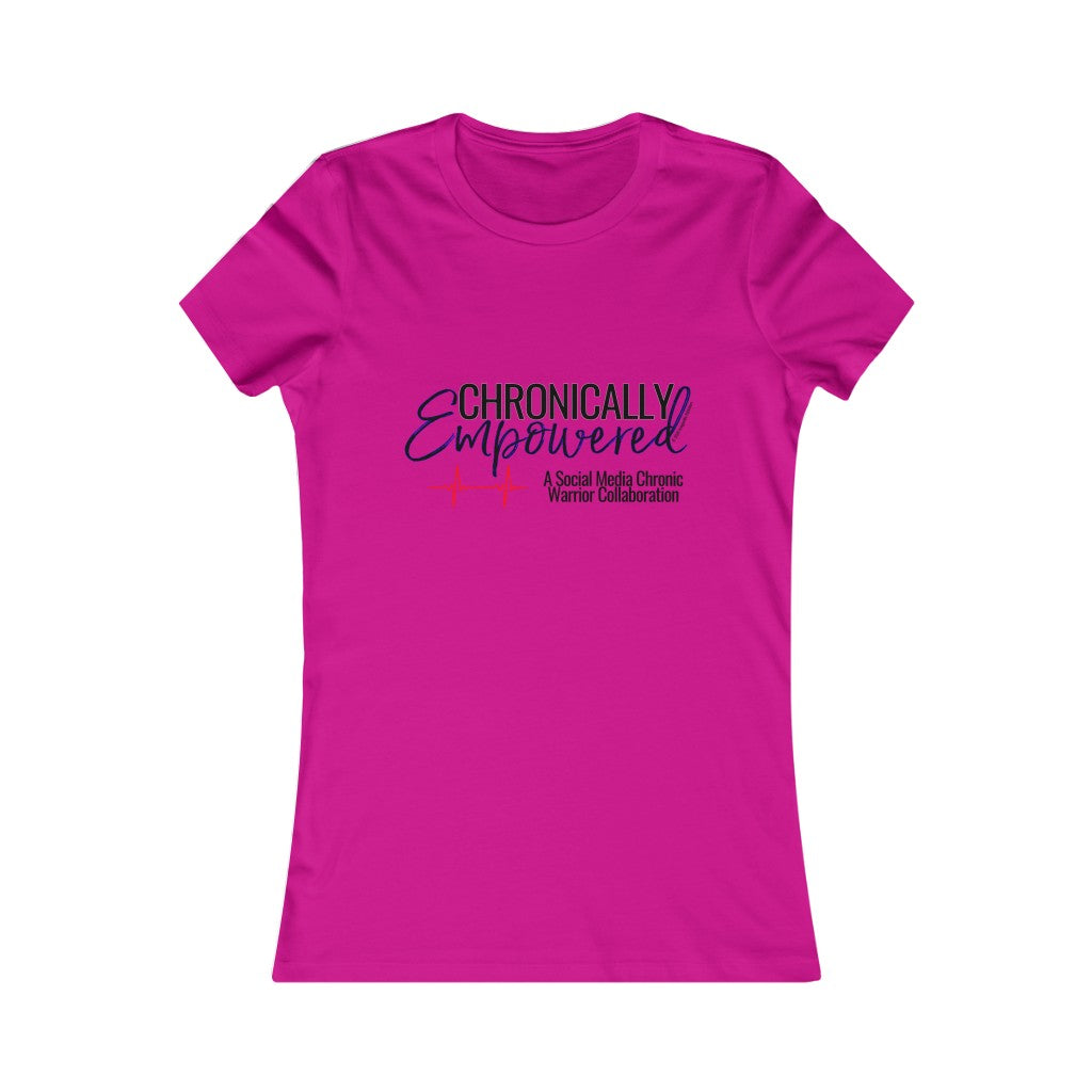 Chronically Empowered Fitted T-shirt (Blue Outline) - ImagineWe Publishers