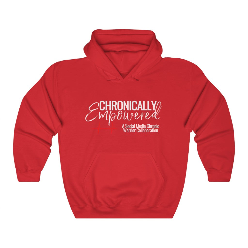 Chronically Empowered Unisex Hoodie (Red Outline) - ImagineWe Publishers