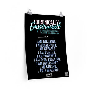 Chronically Empowered Wall Poster (White) - ImagineWe Publishers