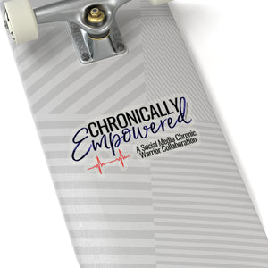 Black/Blue Chronically Empowered Sticker - ImagineWe Publishers