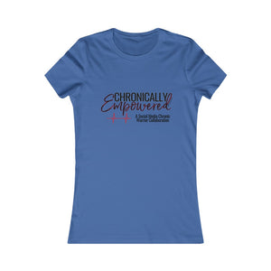 Chronically Empowered Fitted T-shirt (Red Outline) - ImagineWe Publishers