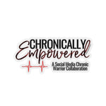 Black/Red Chronically Empowered Sticker - ImagineWe Publishers