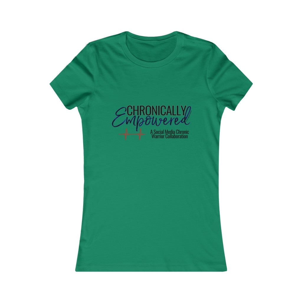 Chronically Empowered Fitted T-shirt (Blue Outline) - ImagineWe Publishers