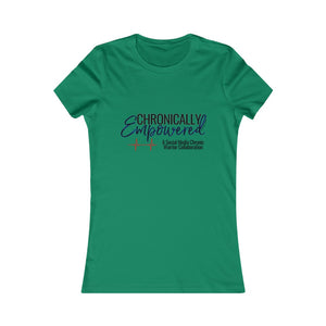 Chronically Empowered Fitted T-shirt (Blue Outline) - ImagineWe Publishers